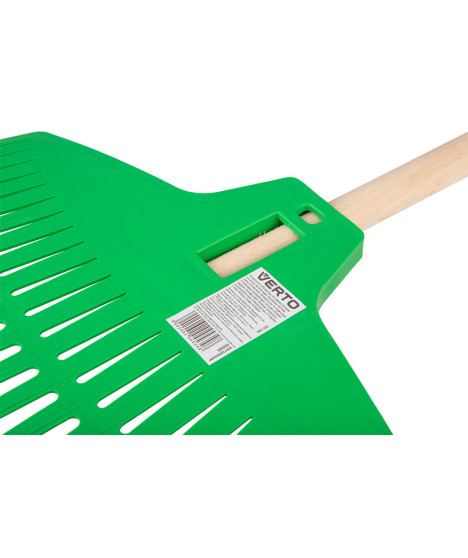 Grabie do liści, głowica z tworzywa 25 zębów, trzonek drewniany