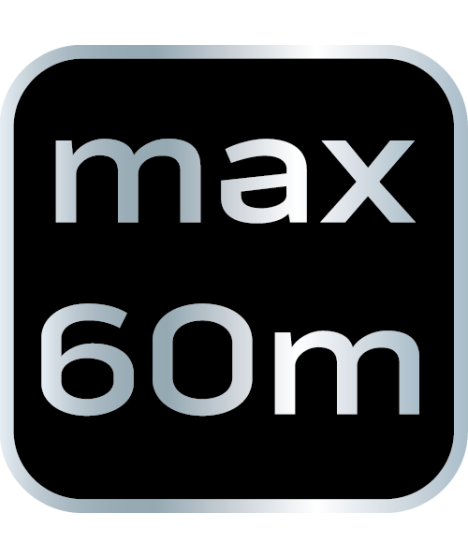 Dalmierz laserowy, zasięg 0.2- 60 m