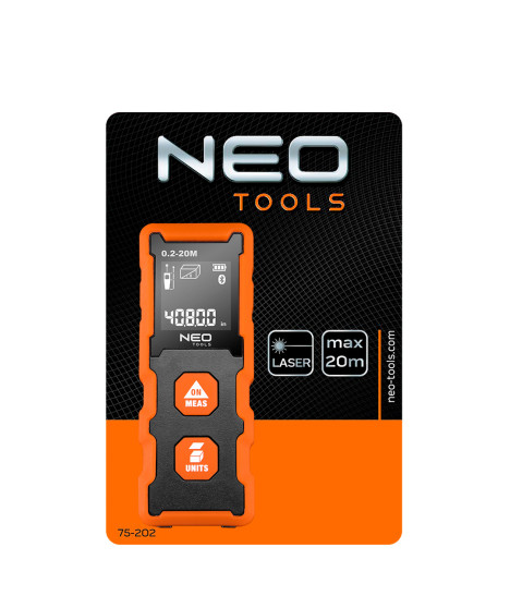 Dalmierz laserowy, zasięg 20 m