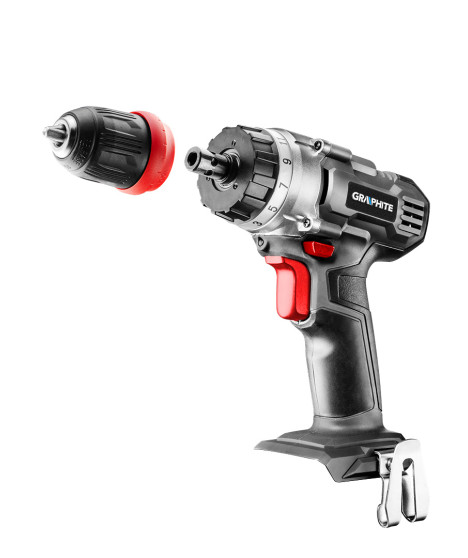 Wiertarko-wkrętarka akumulatorowa Energy+ 18V, Li-Ion, zdejmowany uchwyt 10 mm, bez akumulatora