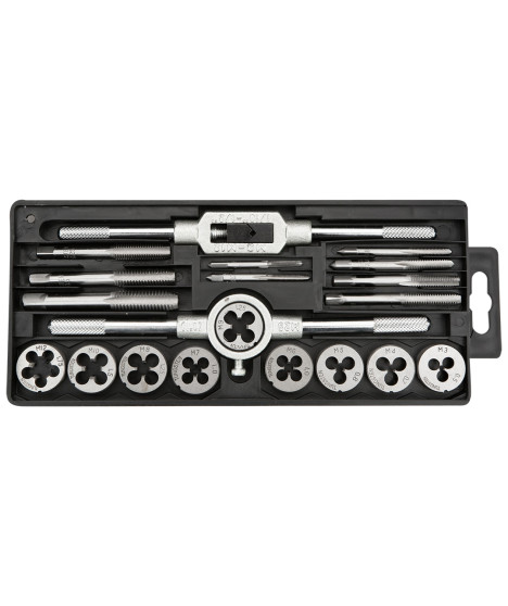 Narzynki i gwintowniki M3-M12, zestaw 20 szt.