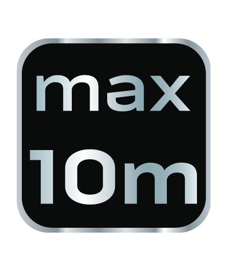 Laser krzyżowy 10 m, z etui i uchwytem magnetycznym