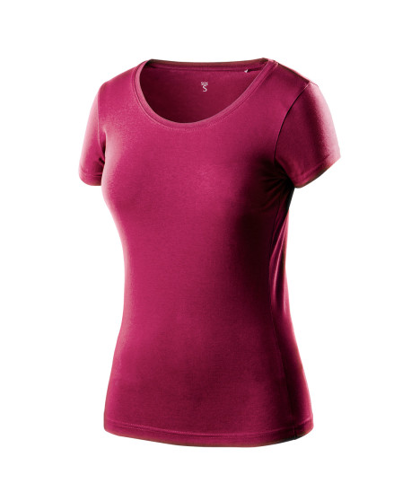 T-shirt damski bordowy, rozmiar XXL