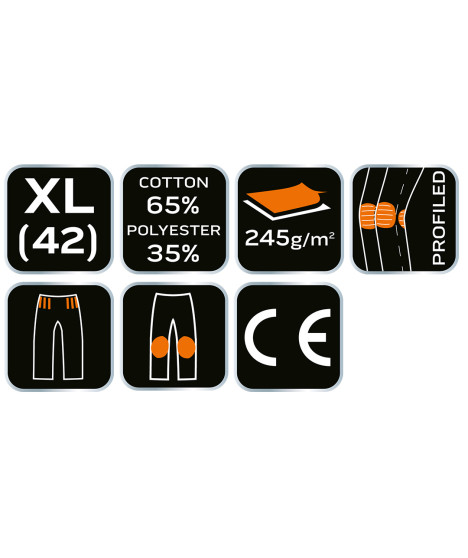 Ogrodniczki robocze damskie, rozmiar XL