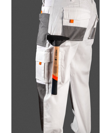 Spodnie robocze, białe, rozmiar M/50