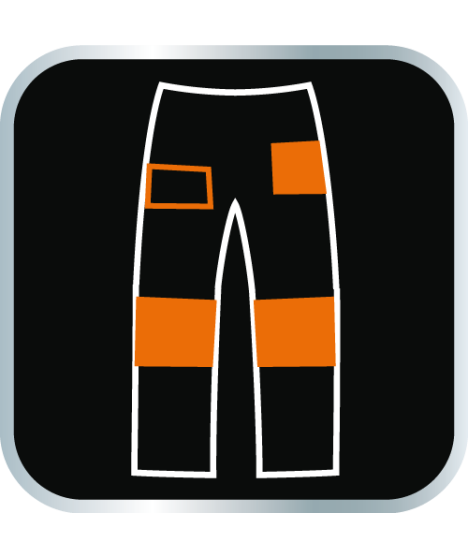 Spodnie robocze na szelkach, białe, HD, rozmiar XL/56