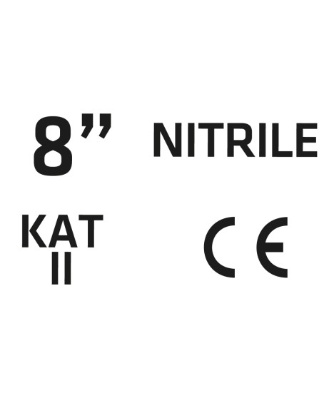 Rękawice ogrodowe pokryte nitrylem, wzór kwiatki, rozmiar 8"