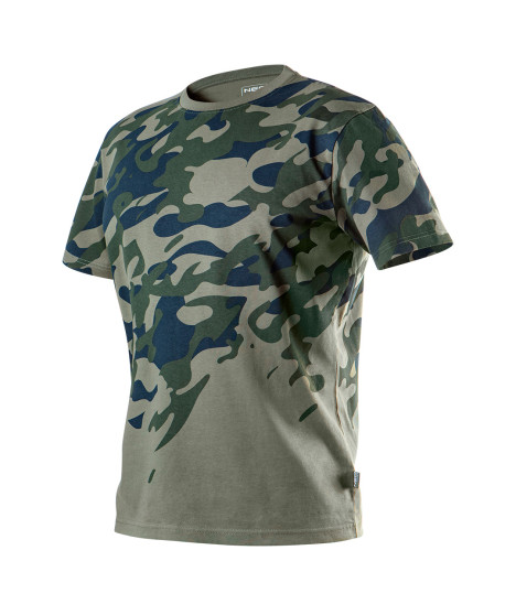 T-shirt roboczy z nadrukiem CAMO, rozmiar S