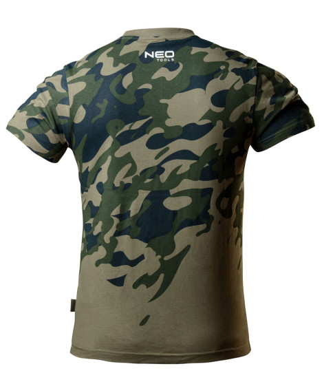 T-shirt roboczy z nadrukiem CAMO, rozmiar S