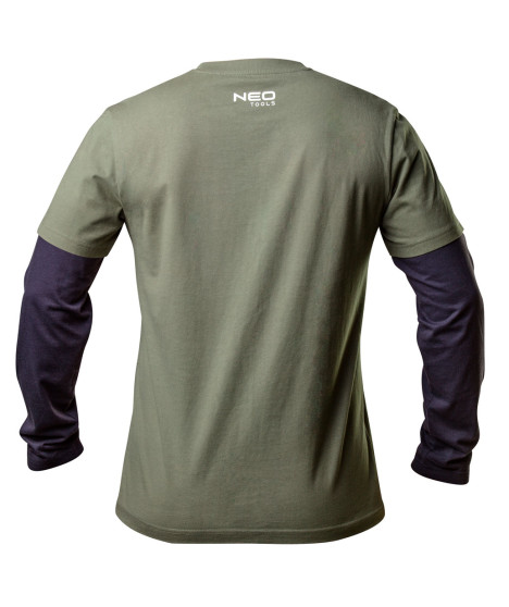 Koszulka z długim rękawem CAMO olive, rozmiar S