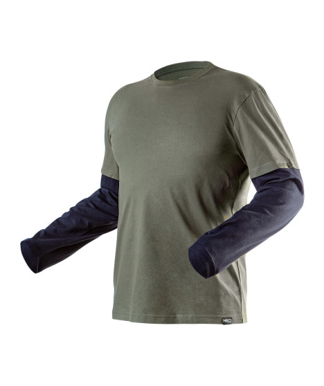 Koszulka z długim rękawem CAMO olive, rozmiar L