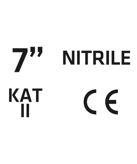 Rękawice ogrodowe pokryte nitrylem, wzór kwiatki, rozmiar 7"