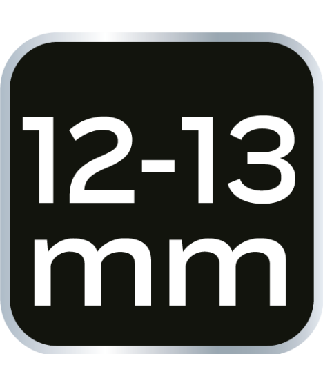 Klucz oczkowy półotwarty 12 x 13 mm