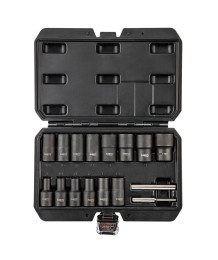 Nasadki 1/2", do uszkodzonych nakrętek - zestaw 16 szt.