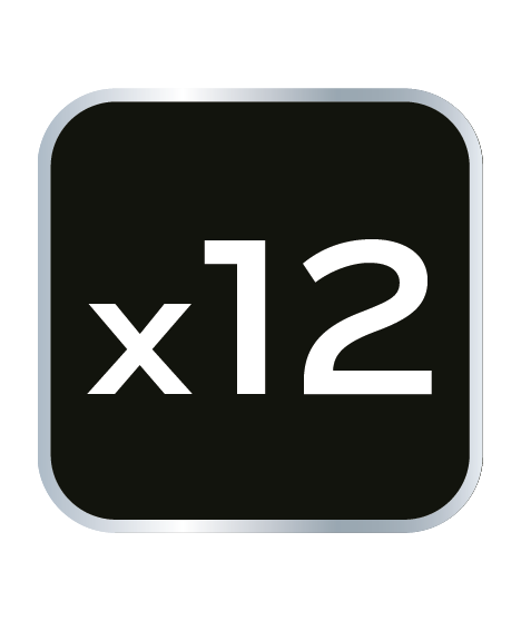 Zestaw wybijaków, przecinaków i punktaków, 12 szt.