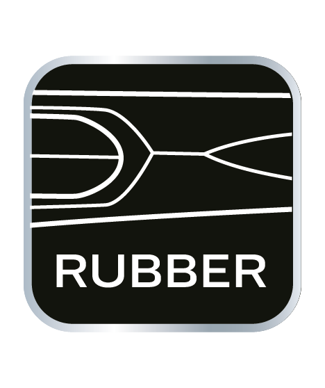 Nóż z ostrzem łamanym 18 mm, gumowane wykończenie