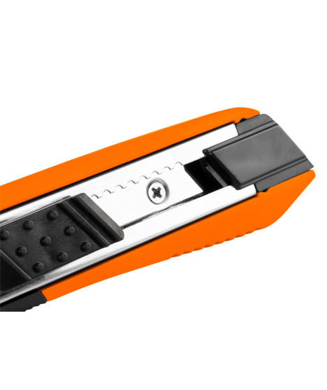 Nóż z ostrzem łamanym 18 mm, gumowane wykończenie