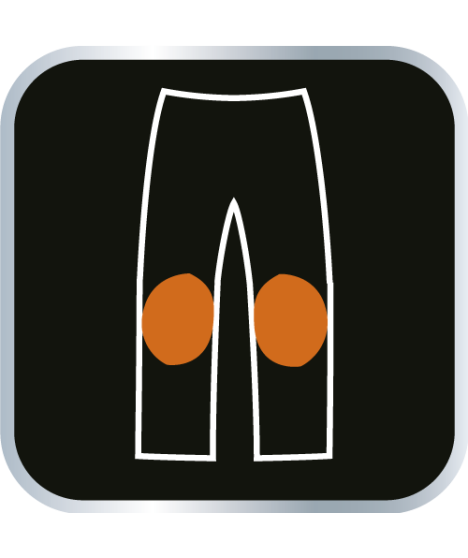 Spodnie robocze DENIM, wzmocnienia na kolanach, rozmiar XXL