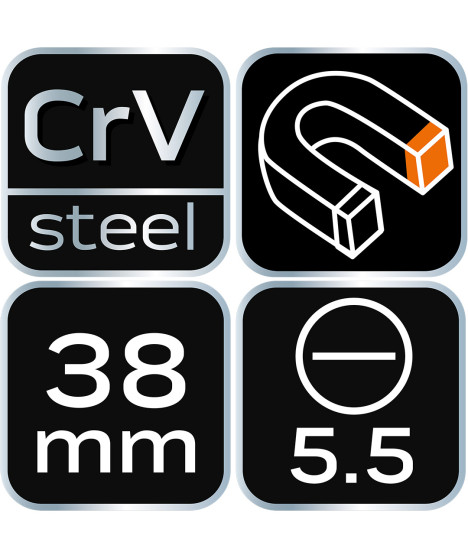 Wkrętak płaski 5.5 x 38 mm