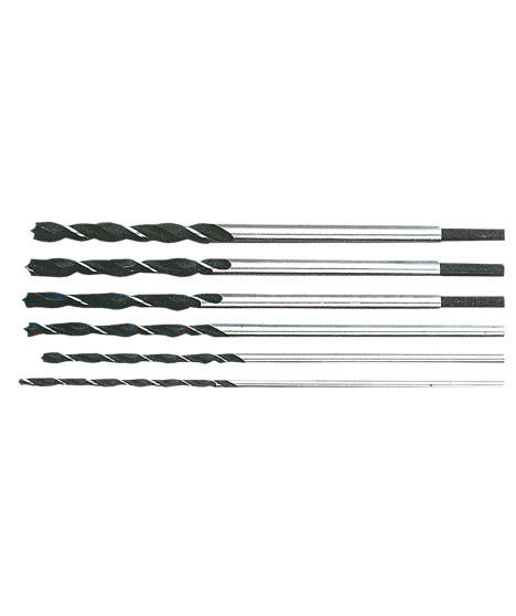 Wiertła do drewna spiralne 6-14 mm, zestaw 6 szt.