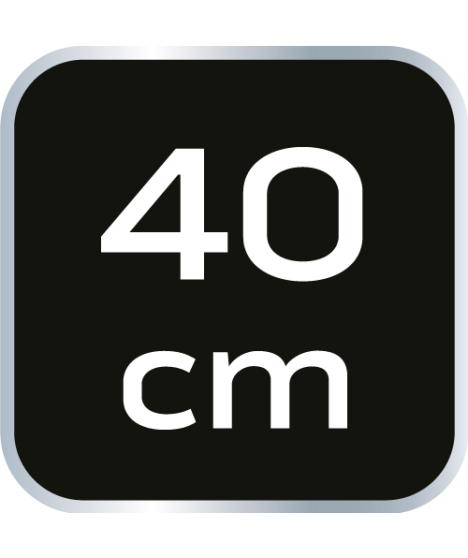 Poziomnica aluminiowa, 2 libelle, frezowana dolna powierzchnia, 40 cm