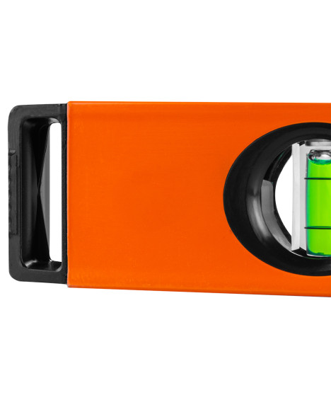 Poziomnica aluminiowa, 2 libelle, frezowana dolna powierzchnia, 80 cm