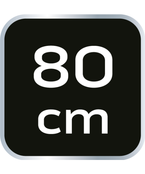 Poziomnica aluminiowa, 2 libelle, frezowana dolna powierzchnia, 80 cm