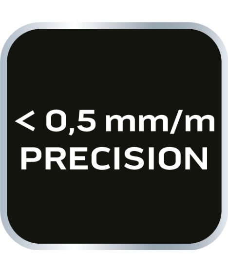 Poziomnica aluminiowa, 2 libelle, frezowana dolna powierzchnia, 80 cm