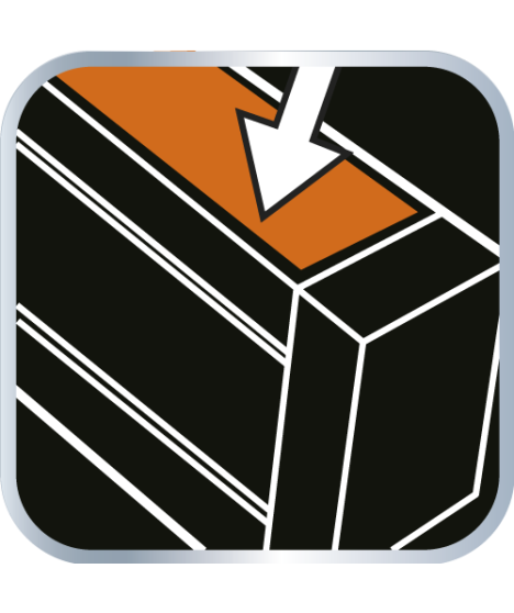 Poziomnica aluminiowa, 2 libelle, frezowana dolna powierzchnia, 100 cm