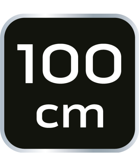 Poziomnica aluminiowa z uchwytem, 3 libelle, frezowane powierzchnie miernicze, 100 cm