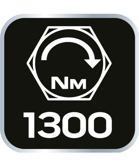 Klucz udarowy pneumatyczny, 1/2", 1300 Nm