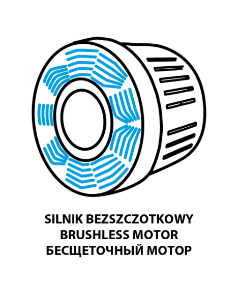 Mieszarka akumulatorowa Energy+ 18V, obroty: I: 250-400 min-1, II: 350-650 min⁻¹