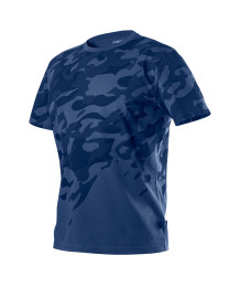 T-shirt roboczy Camo Navy, rozmiar L