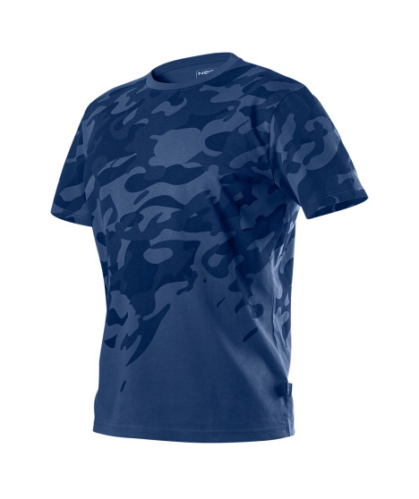 T-shirt roboczy Camo Navy, rozmiar XL