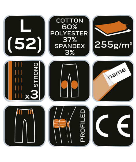 Spodnie robocze Navy, rozmiar L