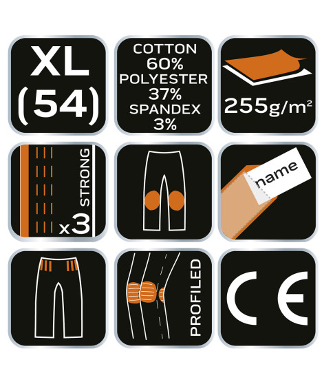 Spodnie robocze Navy, rozmiar XL