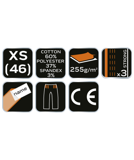 Ogrodniczki robocze Navy, rozmiar XS