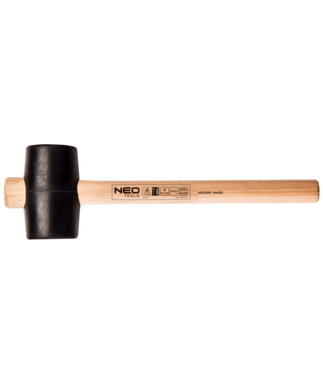 Młotek gumowy 65 mm/425 g, trzonek hikorowy
