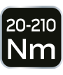 Klucz dynamometryczny 1/2", 20-210 Nm