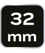 Klucz płasko-oczkowy z grzechotką i przełącznikiem 32 mm