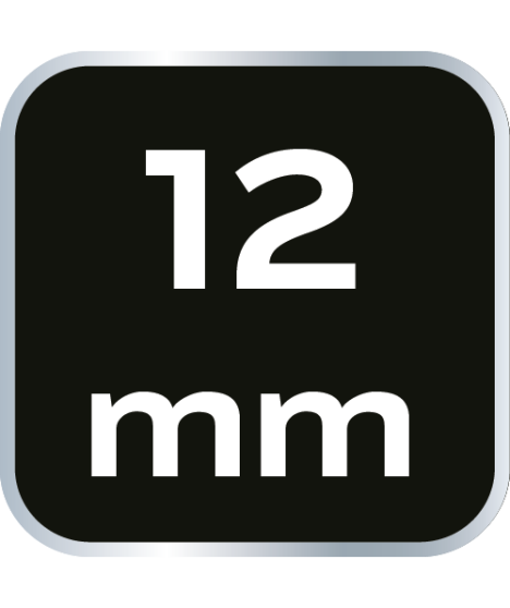 Klucz oczkowy dwustronny z grzechotką, długi 12 mm