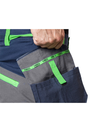 Spodnie robocze PREMIUM, 100% bawełna, ripstop, rozmiar L