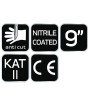 Rękawice antyprzecięciowe pokryte nitrylem, 4X43D, rozmiar 9