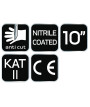 Rękawice antyprzecięciowe pokryte nitrylem, 4X43D, rozmiar 10