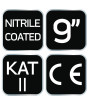 Rękawice robocze, nylonowe, pokryte kropkami z nitylu, 4131X, rozmiar 9