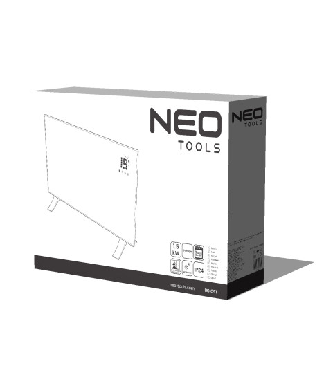 Grzejnik konwektorowy elektryczny 1500W, IP24