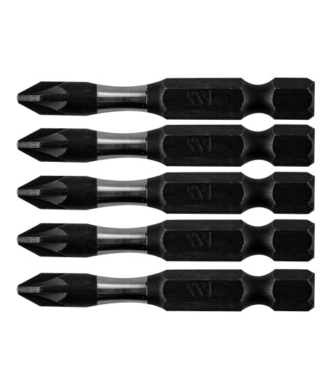 Bity udarowe S2, 50 mm, PZ2 - 5 szt.