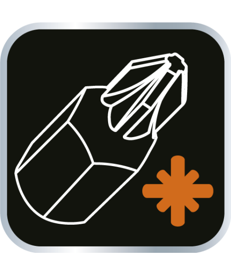 Bity udarowe S2, 50 mm, PZ2 - 5 szt.