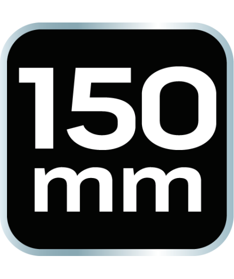 Szpachla malarska 150 mm, stal nierdzewna, dwukomponentowy uchwyt