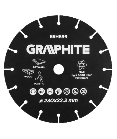 Tarcza tnąca HM do drewna i tworzyw sztucznych 230 x 22.2 mm